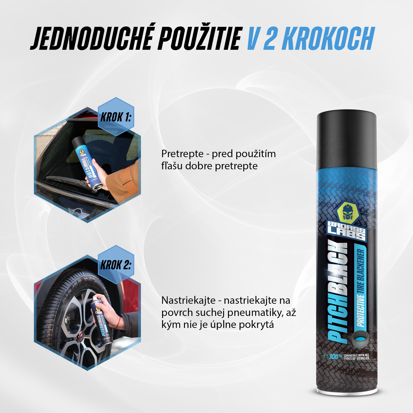 PitchBlack - Sprej na pneumatiky